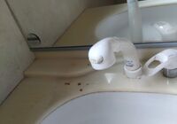 洗面台後④